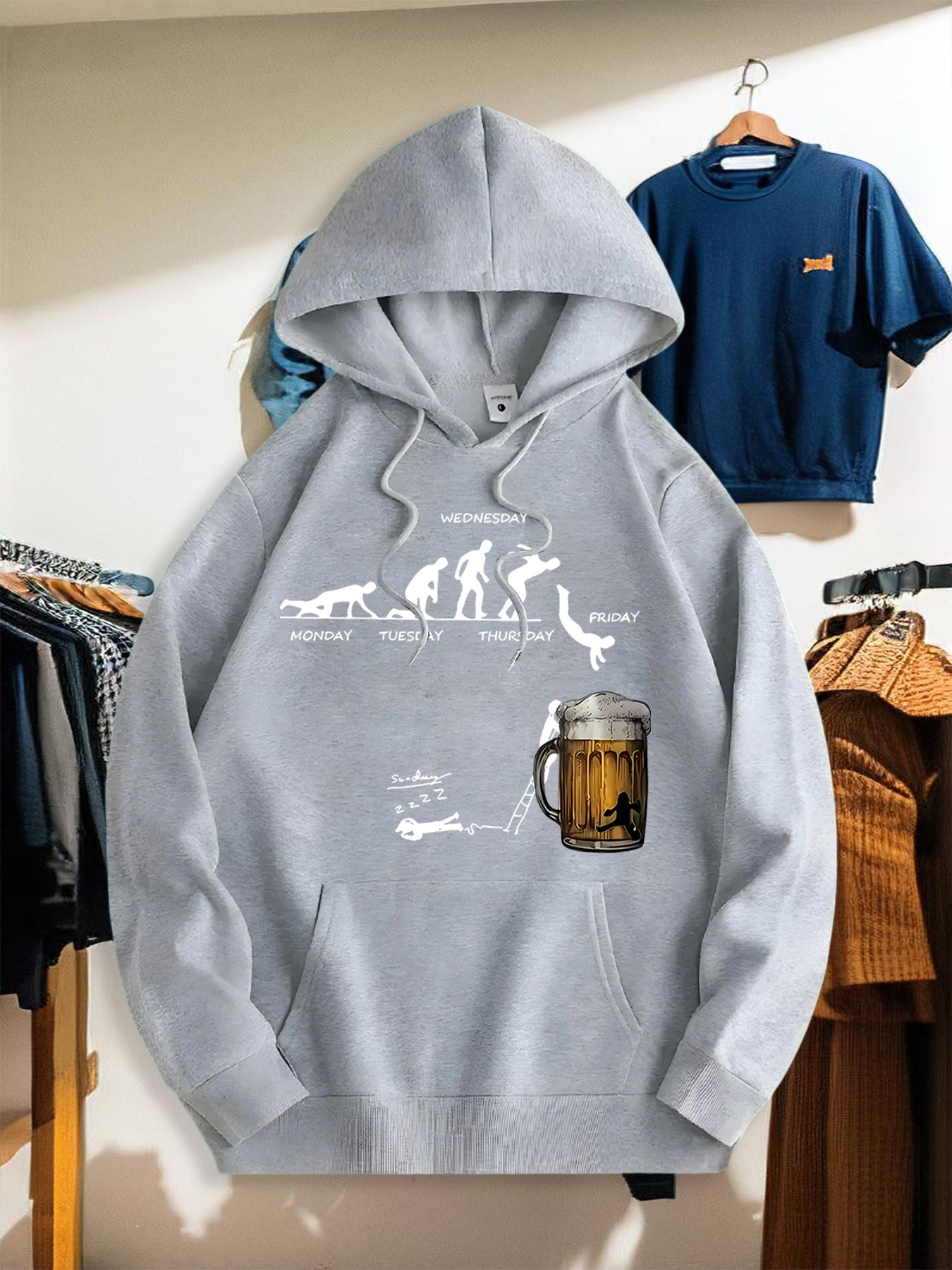 Bluza z Kapturem „Beer Evolution”