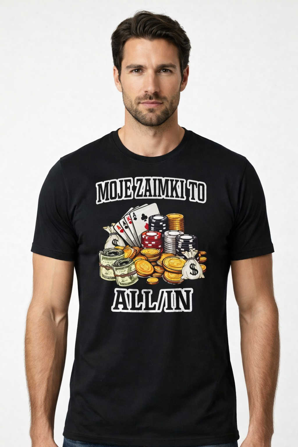 Koszulka „Moje Zaimki To All In” – 100% Bawełna