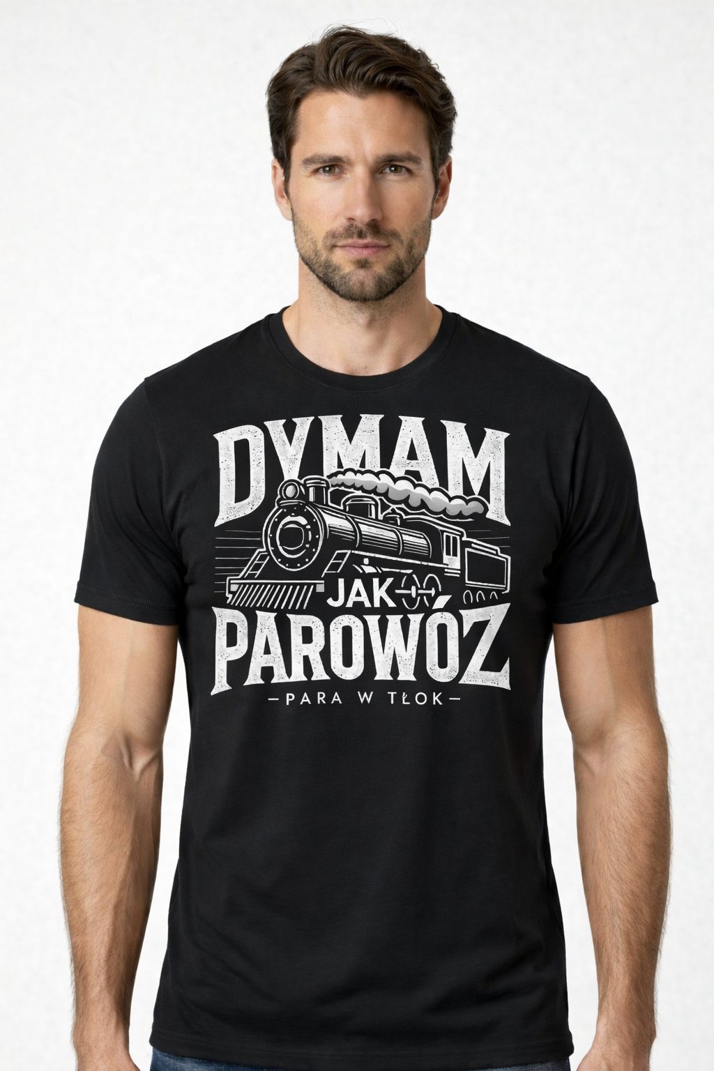 Koszulka „Dymam jak parowóz – 100% Bawełna
