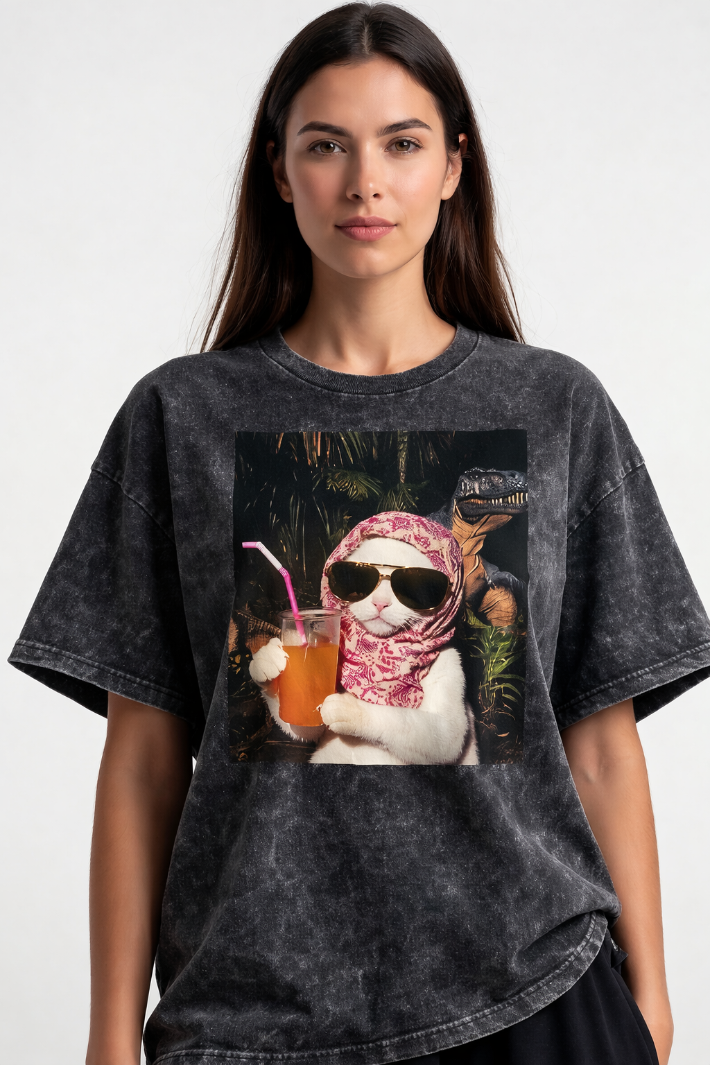 Koszulka damska Desert Chill Cat