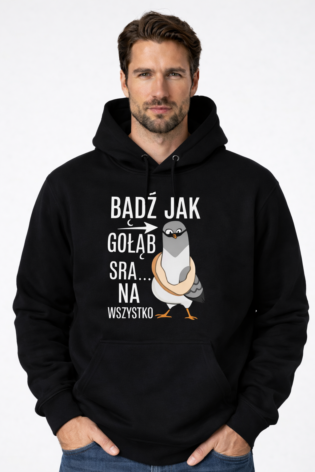 Bluza z kapturem „Bądź jak gołąb…”