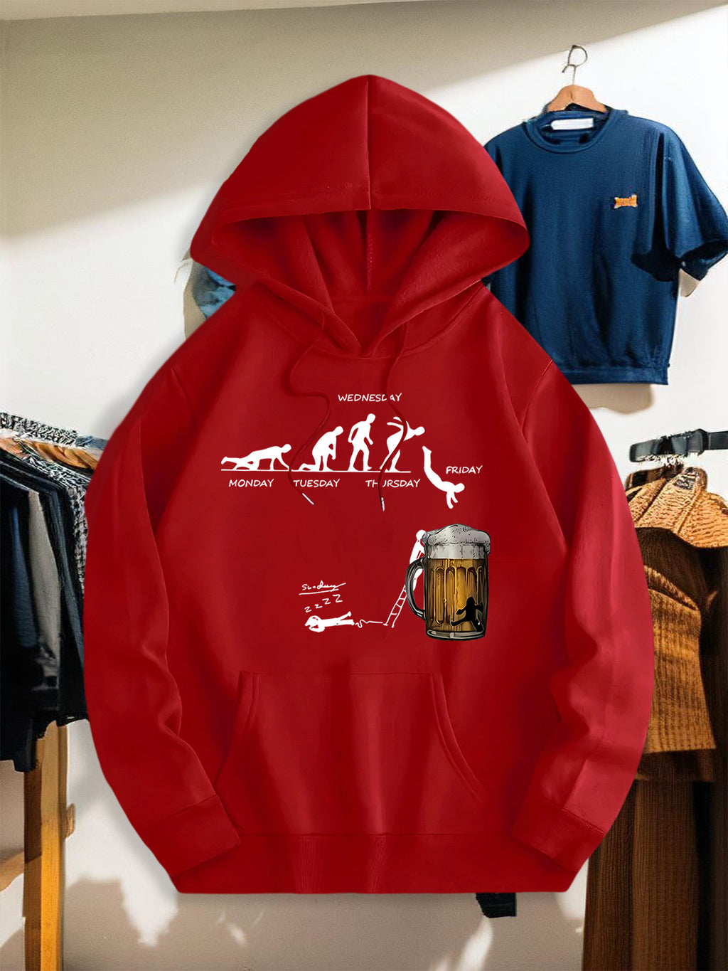 Bluza z Kapturem „Beer Evolution”